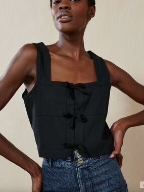Maria Stanley Hosta Top | Noir